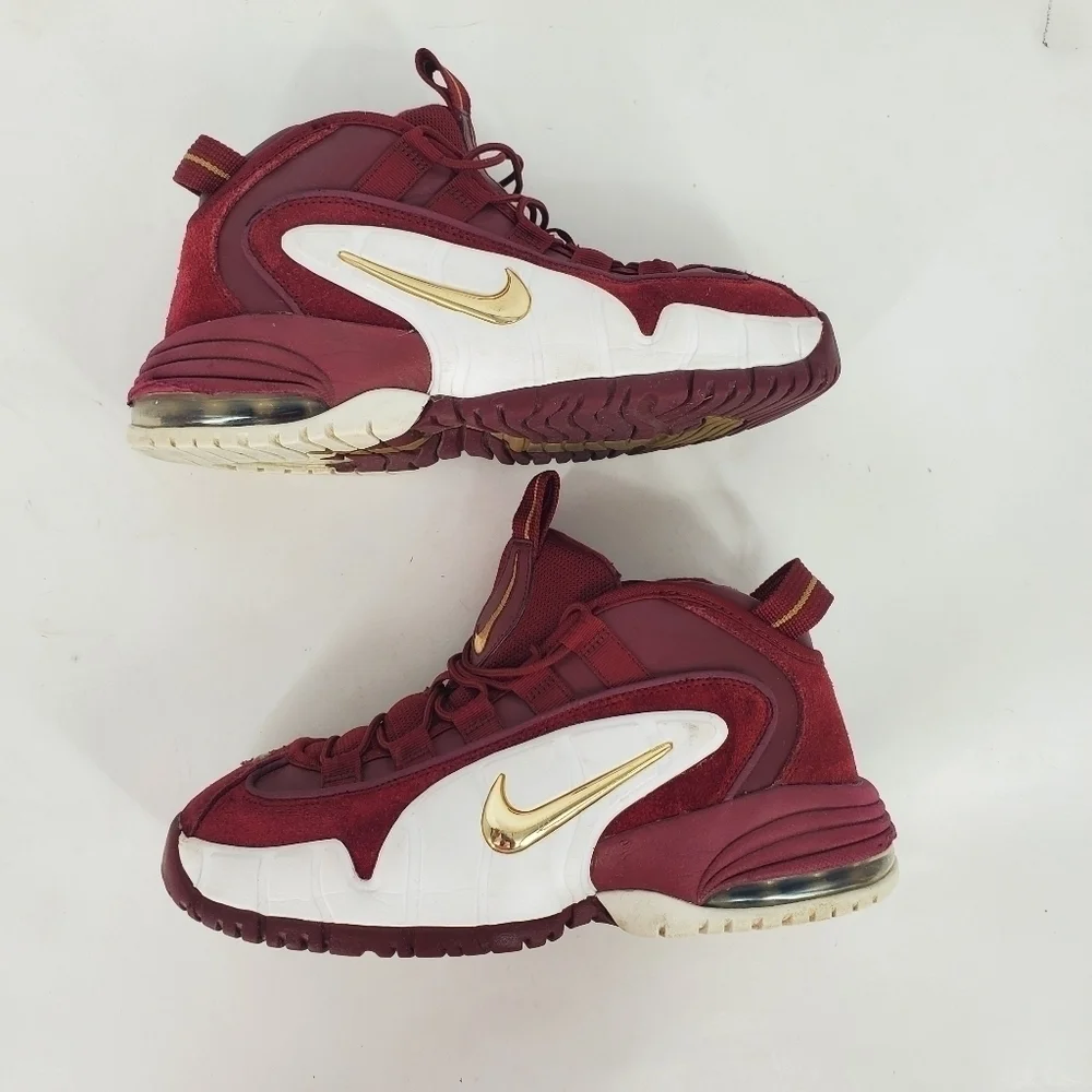 Nike Air Max Penny 1 House Party Sneakers 6 Youth 7.5 Women Shoes Team Red White
